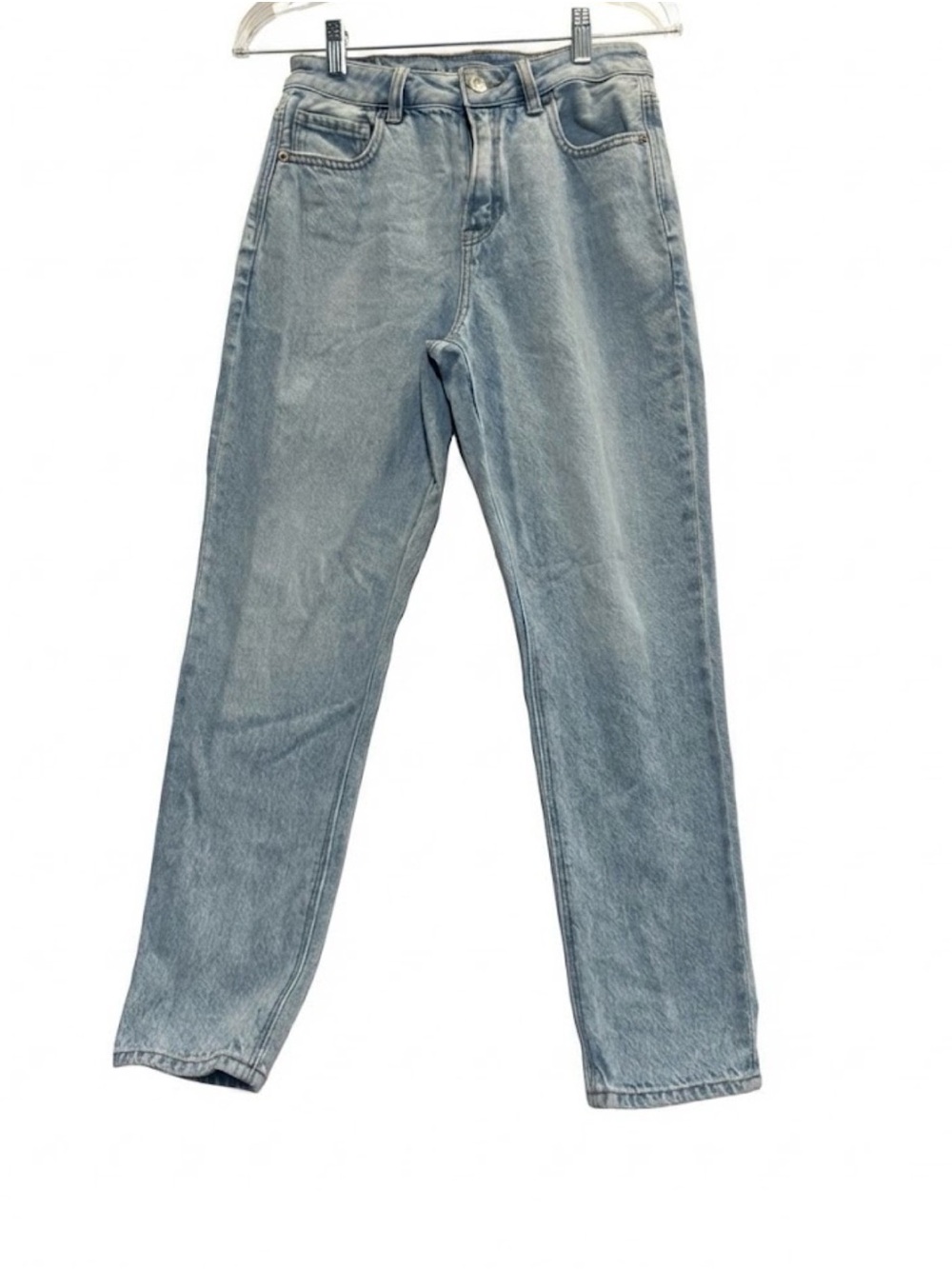 American Eagle Light Wash Mom Jeans, Size 2 Short, Excellent Condition